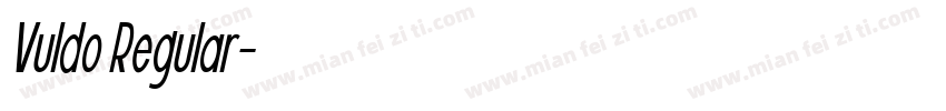 Vuldo Regular字体转换
